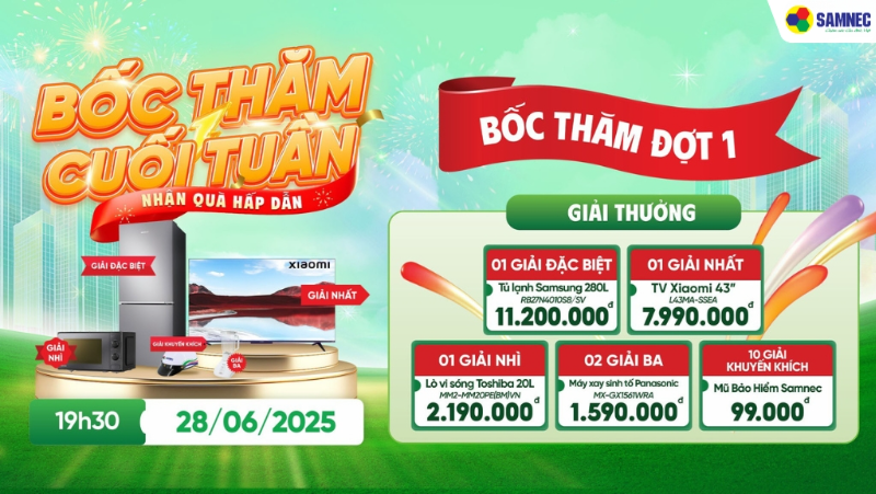 Tổng kết Tuần 1 chương trình “Bốc thăm cuối tuần, nhận quà hấp dẫn”