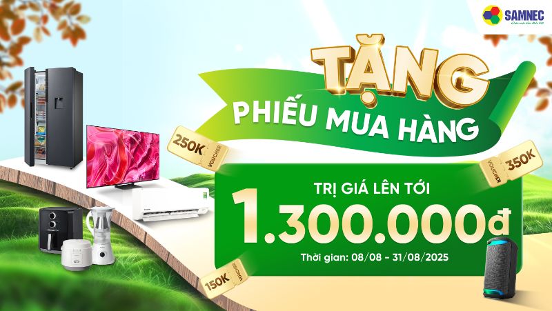 Tặng phiếu mua hàng giảm giá lên đến 1.300.000đ
