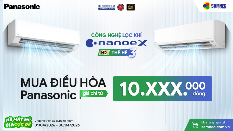 Nanoe X thế hệ 3: Công nghệ lọc không khí đỉnh cao trên điều hòa Panasonic