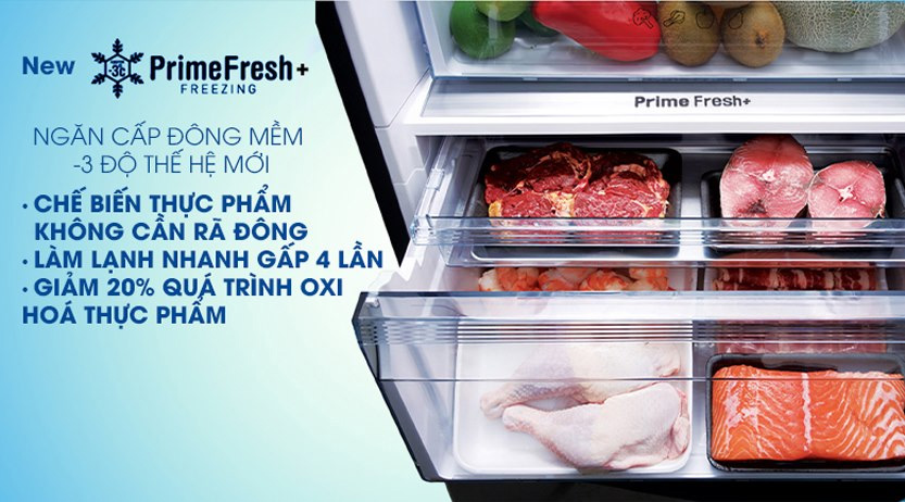 Công nghệ cấp đông mềm có trong tủ lạnh Panasonic
