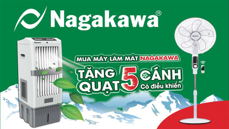 Quạt làm mát Nagakawa Bền thật lâu, mát thật sâu