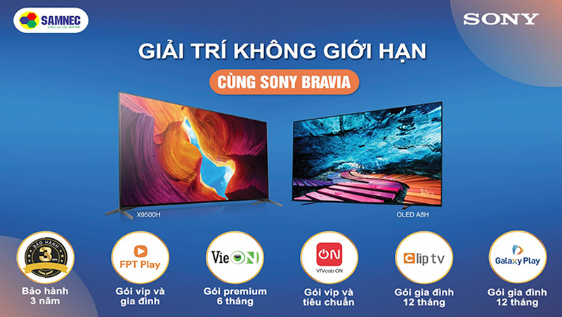Top 10 TV Sony nổi bật nhất