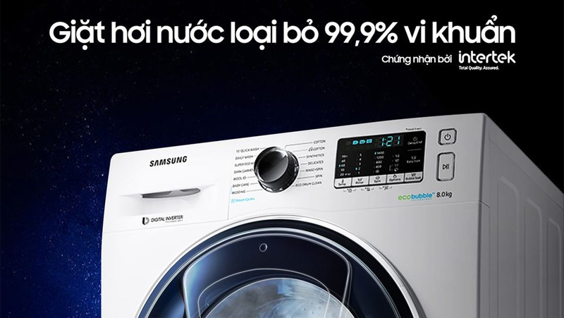 Các tính năng giặt sạch diệt khuẩn của máy giặt Samsung