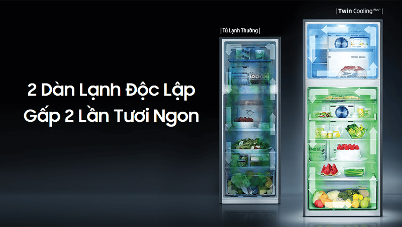 Tủ lạnh Samsung Twin Cooling Plus - 2 dàn lạnh độc lập
