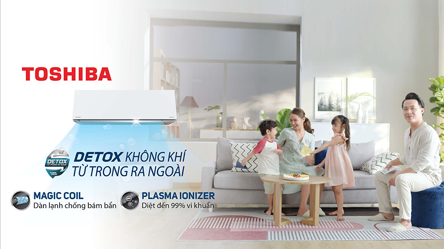 Công nghệ kháng khuẩn khử mùi trên điều hòa Toshiba