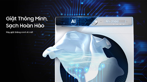Samsung ra mắt máy giặt thông minh hỗ trợ Wi-Fi và công nghệ AI