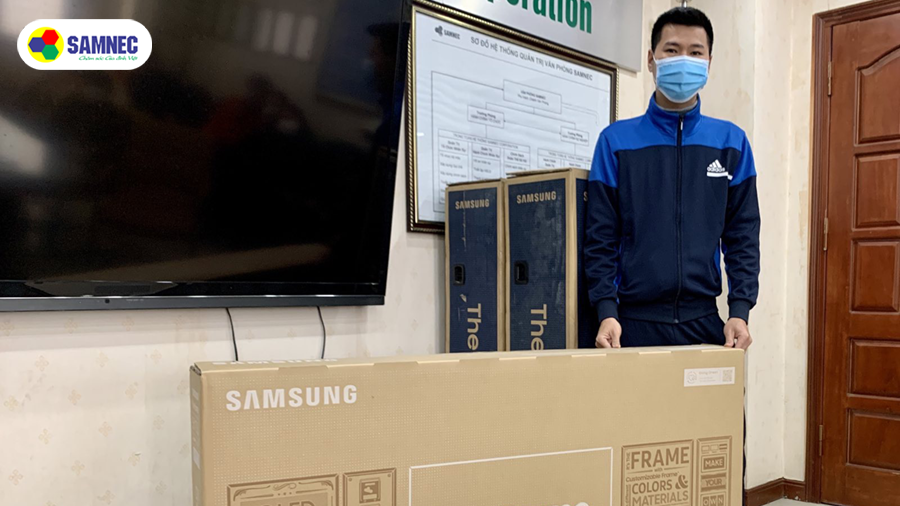 Trao Giải Bốc Thăm Trúng Thưởng TV Samsung Tháng 01/2022