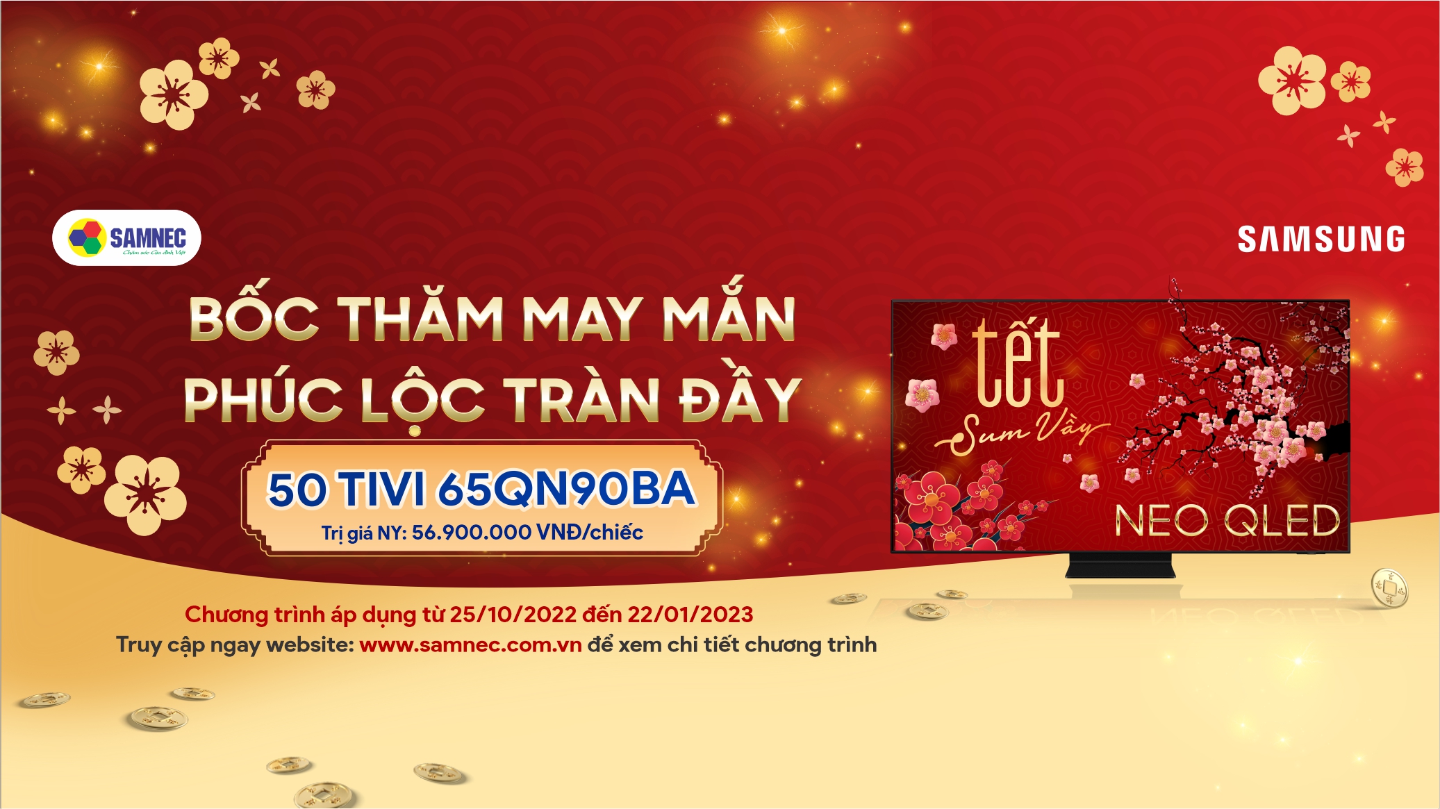 Chương trình khuyến mại cuối năm: Bốc thăm may mắn - Phúc lộc tràn đầy