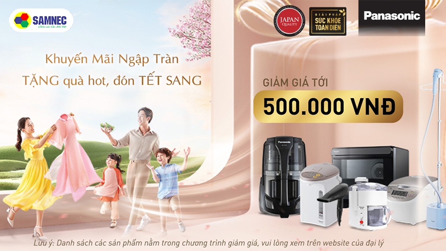 Khuyến Mãi Ngập Tràn Khi Mua Đồ Gia Dụng Panasonic
