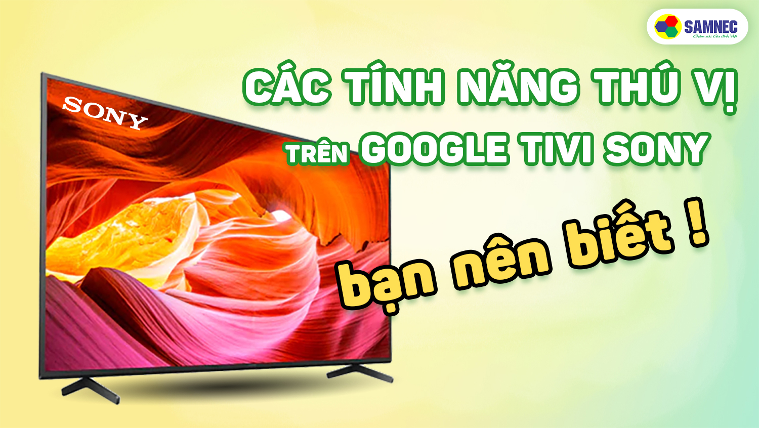 Các tính năng thú vị trên Google tivi Sony bạn nên biết