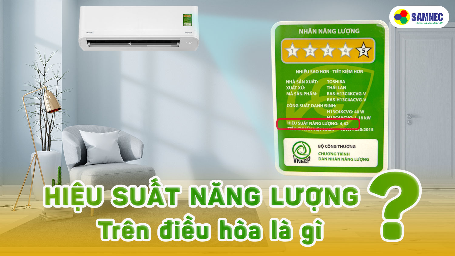 Hiệu suất năng lượng trên điều hòa là gì?