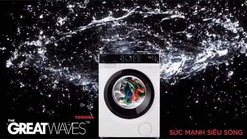 Công nghệ GREATWAVES trên máy giặt lồng ngang Toshiba