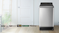 Công nghệ giặt nước nóng StainMaster+ trên máy giặt cửa trên Panasonic