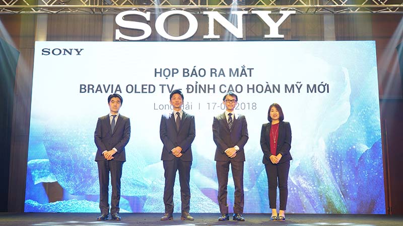 Sony công bố A8F và X9000F tại VN Thế hệ TV BRAVIA OLED và 4K HDR mới